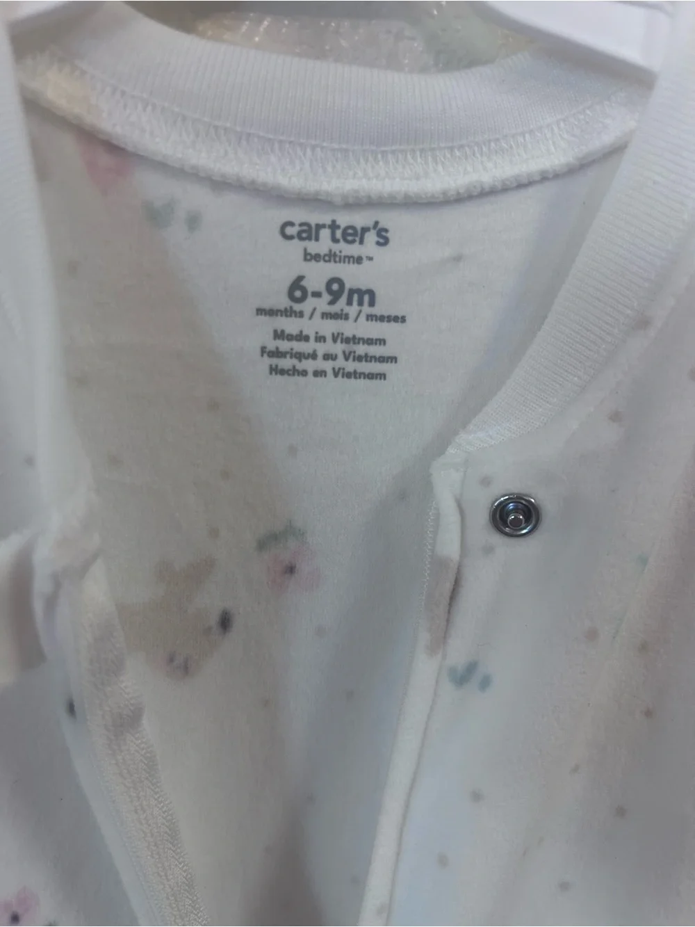 Carter's White Baby Sleep Sack Pajamas with Soft Koala Print